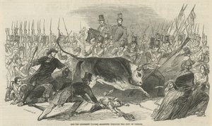 Das 3. Regiment (Buffs) marschiert durch die Stadt London von English School