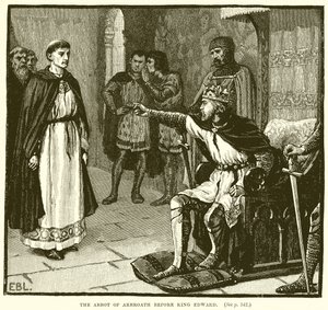Der Abt von Arbroath vor König Edward von English School
