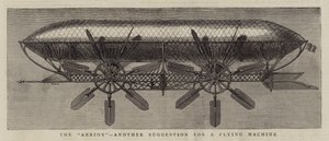 Der "Aerion", ein weiterer Vorschlag für eine Flugmaschine (Gravur)