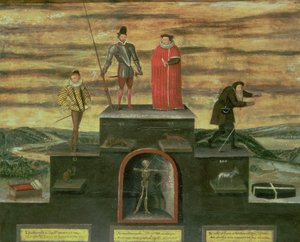 Die Lebensalter des Menschen, spätes 16. Jahrhundert von English School