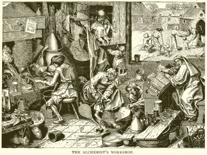 Die Werkstatt des Alchemisten von English School