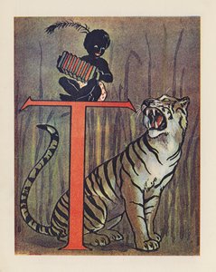 Das Tier-ABC: Buchstabe T, Tiger (Farblithographie) von English School