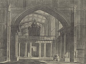 Die Vorhalle, 1816 (Gravur) von English School