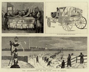 Die Ermordung des verstorbenen Zaren von Russland von English School