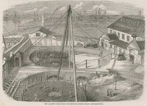 Das Atlantikkabel, versandfertig, Moden Wharf, East Greenwich von English School
