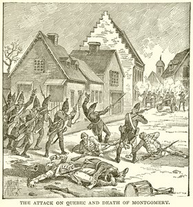 Der Angriff auf Quebec und der Tod von Montgomery von English School