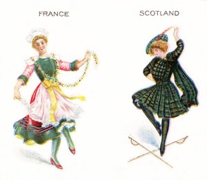 Die Auld Alliance, Frankreich und Schottland, 1915 von English School
