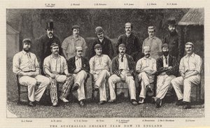 Das australische Cricket-Team, das jetzt in England ist von English School