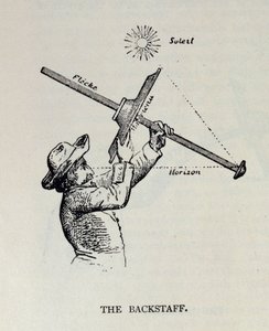Der Backstaff, aus The Narrative and Critical History of America, herausgegeben von Justin Winsor, London, 1886