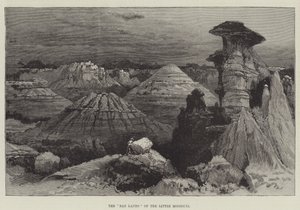 Die "Bad Lands" des Little Missouri (Stich) von English School