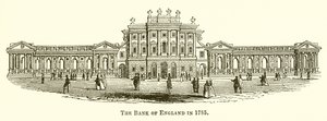 Die Bank of England im Jahr 1785