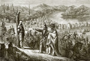 Der Baron de Wagon am Kriegsposten von English School