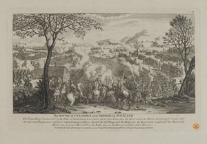 Die Schlacht von Culloden, in der Nähe von Inverness in Schottland, veröffentlicht von Bowles und Carver, 1746 von English School