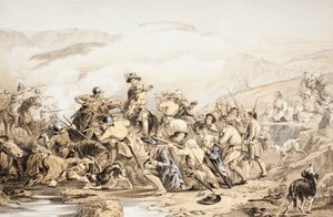 Die Schlacht von Drumclog, 1. Juni 1679, aus 