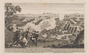 Die Schlacht von Minden oder Thornhausen in Westfalen am 1. August 1759 von English School
