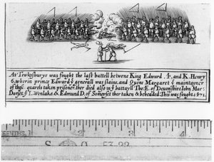 Die Schlacht von Tewkesbury zwischen König Edward IV und Prinz Edward, 1471 von English School