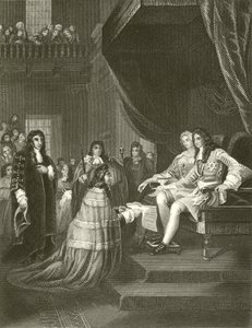 Die Bill of Rights präsentiert an William und Mary von English School