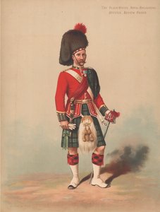 The Black Watch, Royal Highlanders, Offizier, Paradeuniform von English School