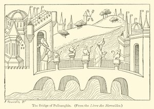 Die Brücke von Pulisanghin (Gravur) von English School