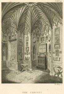 Das Kabinett in Strawberry Hill, Twickenham, London von English School