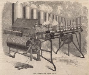 Die Calliope, eine Dampforgel erfunden von Arthur S. Denny in Amerika von English School