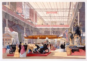 Die kanadische Halle aus Dickinsons Comprehensive Pictures of the Great Exhibition of 1851..., veröffentlicht von Dickinson Brothers, 1854 von English School