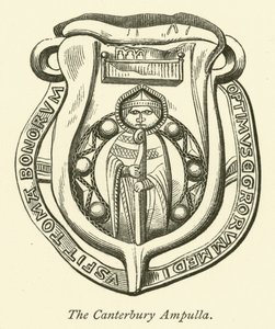 Die Canterbury Ampulle (Gravur)
