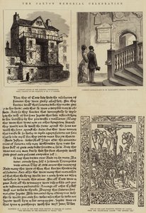 Die Caxton-Gedenkfeier (Gravur) von English School