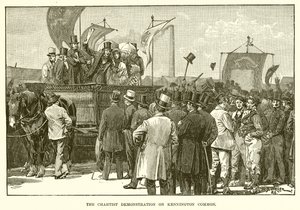 Die Chartisten-Demonstration auf Kennington Common