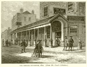Das Chelsea Bun-Haus, 1810 von English School