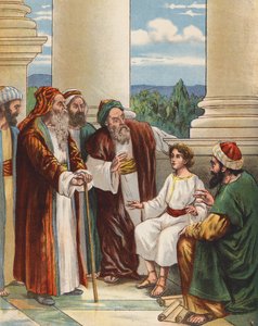 Das Jesuskind inmitten der Doktoren von English School