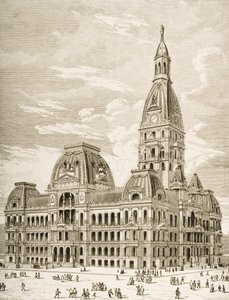 Das Rathaus, Chicago, ca. 1870, aus 