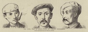 Der Bürgerkrieg in Spanien, Typen von Carlistischen Aufständischen (Stich) von English School