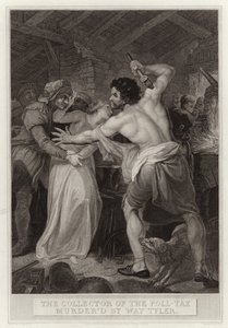 Der Steuereintreiber von Wat Tyler ermordet von English School