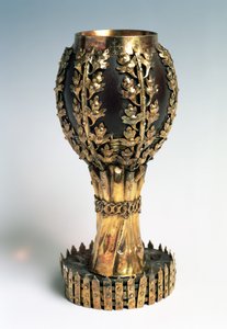 Der Kolumbus- oder Palisadenbecher, 1492 von English School