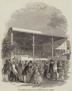 Das Konzert Monstre, im Surrey Zoological Gardens (Stich) von English School