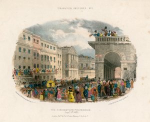 Die Krönungsprozession, 8. September 1831 von English School