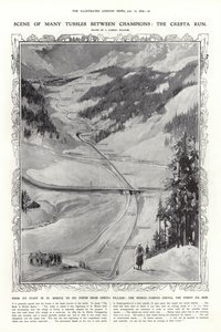 Die Cresta Run, St. Moritz, Schweiz von English School