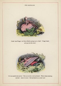 Die Krinoline (Farblithografie) von English School