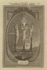 Die Kreuzigung, Johannes, Kapitel 19, Vers 18 von English School