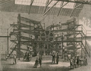 Die Zehn-Zuführungs-Druckmaschine des Daily Telegraph von English School