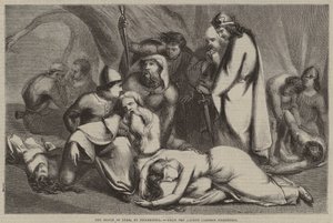 Der Tod von Lear, von Pickersgill, aus der jüngsten Karikaturenausstellung von English School