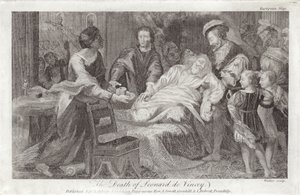 Der Tod von Leonardo da Vinci von English School