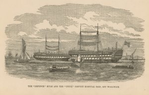 Die Verteidigung und Vereinigung vor Woolwich von English School