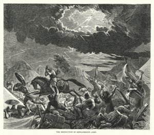 Die Zerstörung der Armee von Sanherib von English School