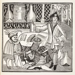 Der Teufel auf zwei Stöcken oder die Stadt unbedeckt, Illustration aus Chap-books des achtzehnten Jahrhunderts von John Ashton, veröffentlicht 1882