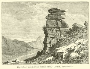 Der Teufels-Käse-Ring, Lynton, Devonshire von English School