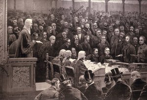 Die Abstimmung im Unterhaus zur irischen Home-Rule-Frage, 