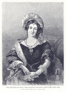 Die Herzogin von Kent, die Mutter Ihrer Majestät, geboren 1786, gestorben 1861 von English School