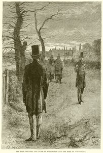 Das Duell zwischen dem Herzog von Wellington und dem Earl of Winchelsea von English School